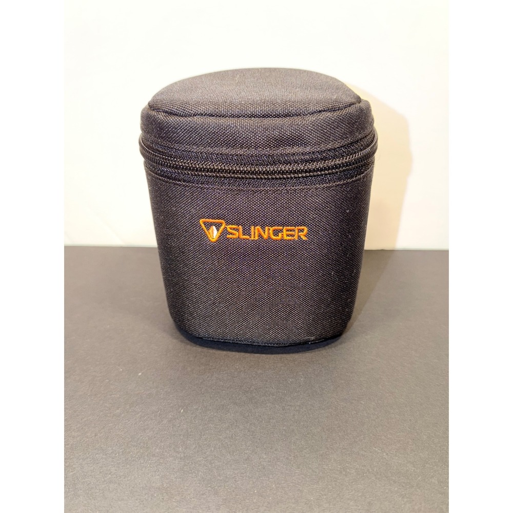 Slinger Padded Camera Soft Lens Pouch Case Black Nylon